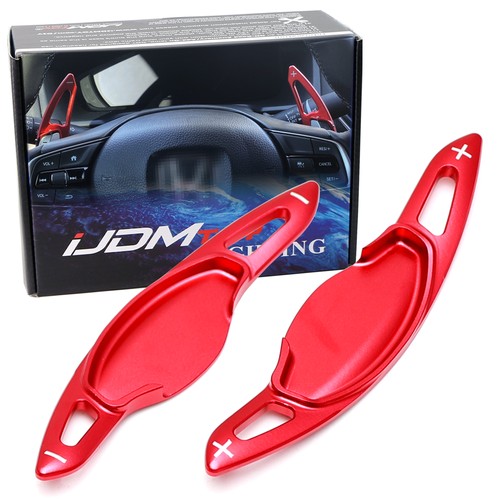 Jdm red steering wheel paddle - wheel,