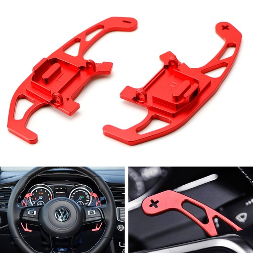 Red aluminum steering wheel - aluminum,