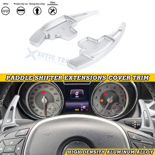 Silver aluminum paddle shifter - aluminum,