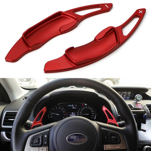 Red aluminum steering wheel - red,